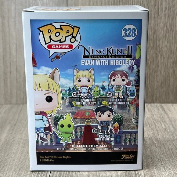 Funko POP! Games Ni No Kuni II: Evan w/ Higgledy Vinyl Figure #328 Ages 14+ - Picture 5 of 8